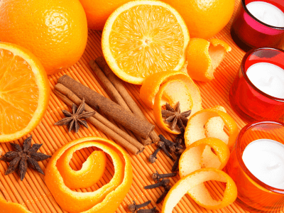 narancsszínű teríték